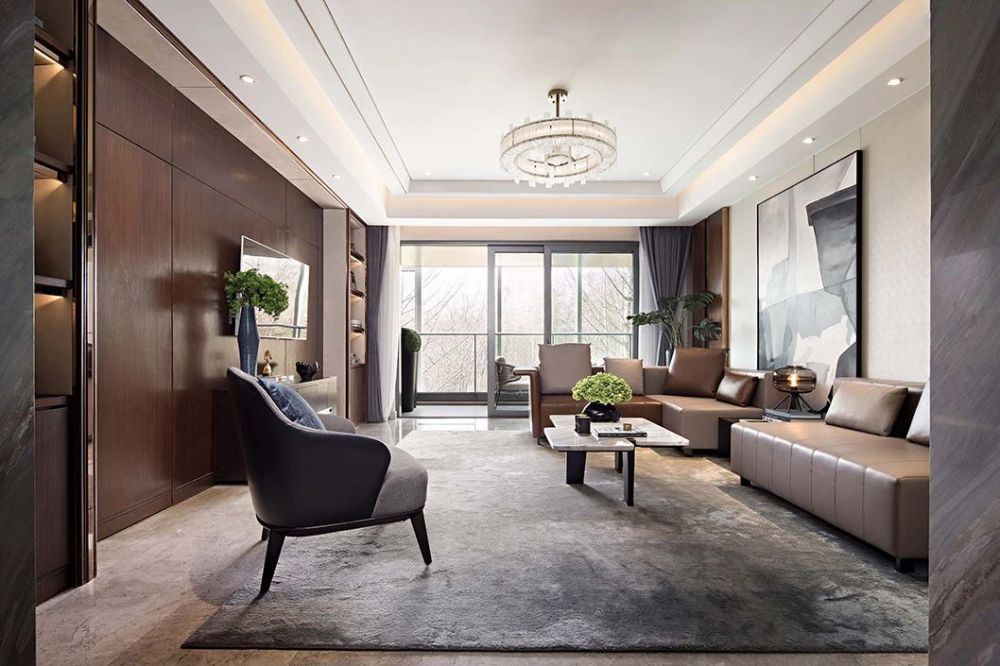 佛山市綠地熙江廣場輕奢風(fēng)格四居室裝修案例