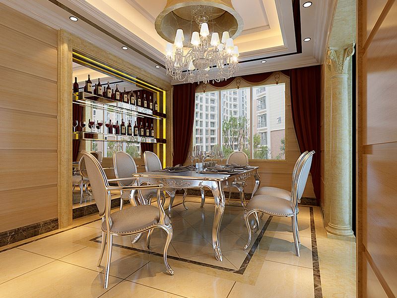 佛山市廣佛新世界花園洋房新中式風格三居室裝修案例