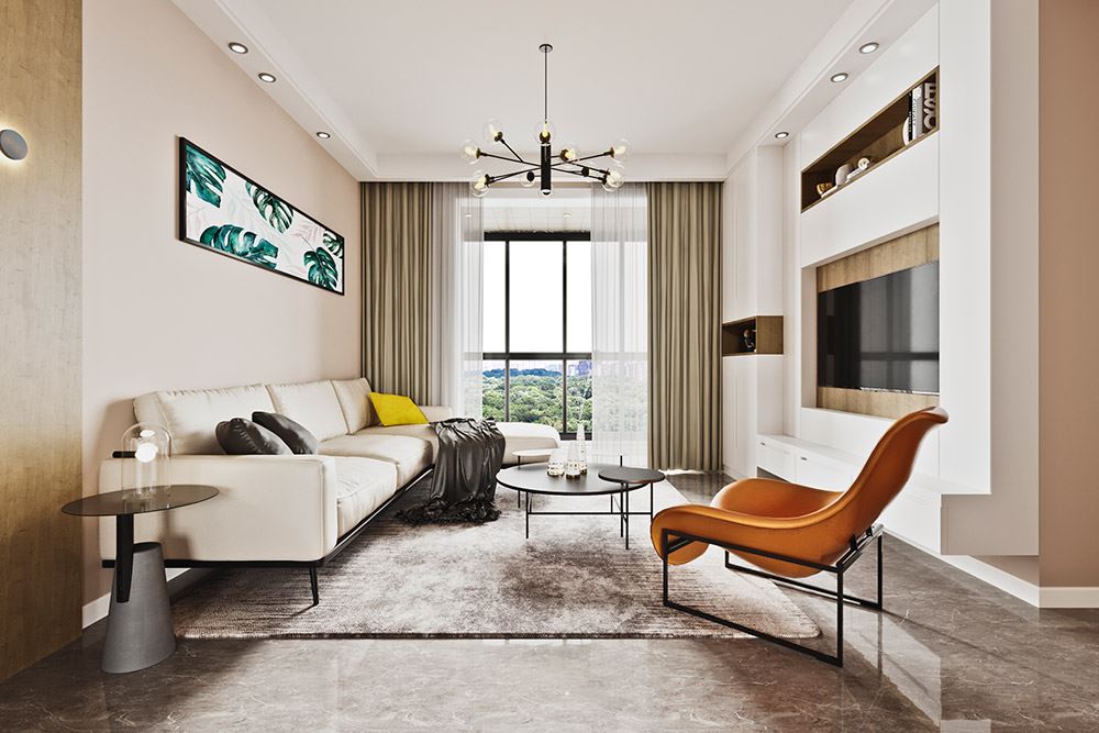 臺州市北門街機(jī)關(guān)邊北歐風(fēng)格二居室裝修案例