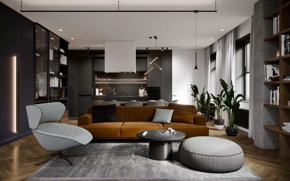 昭通市田壩頭8號(hào)附1號(hào)小區(qū)北歐風(fēng)格三居室裝修案例