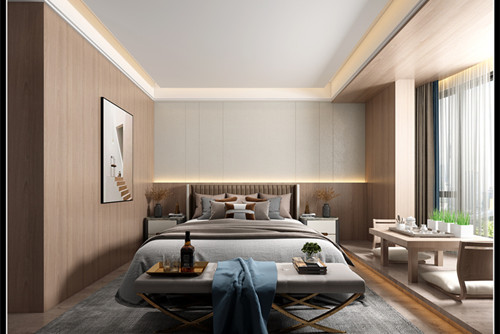 玉林市綠地城現代簡約風格三居室裝修案例