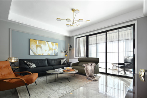 德陽市華庭陽光.現(xiàn)代簡約風格三居室裝修案例