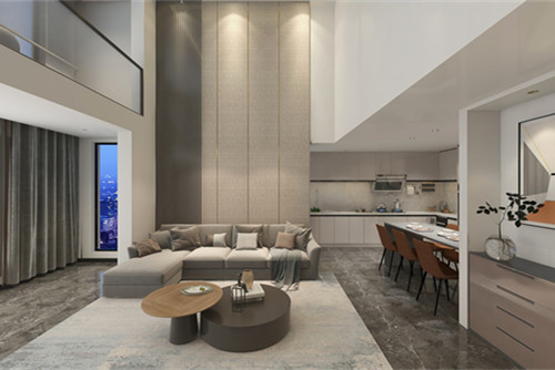 德陽市華庭陽光.現(xiàn)代簡約風格三居室裝修案例