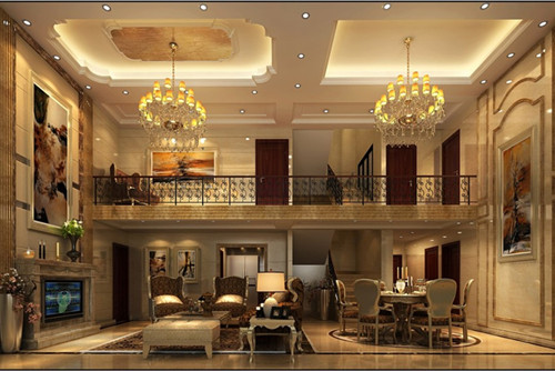 海口201-300平米歐式風(fēng)格觀瀾湖官邸家裝設(shè)計效果圖