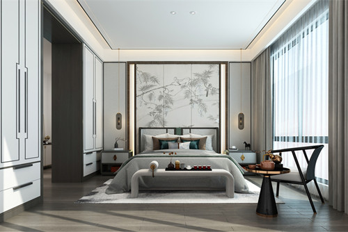 海口201-300平米新中式風(fēng)格長怡花園裝修設(shè)計案例