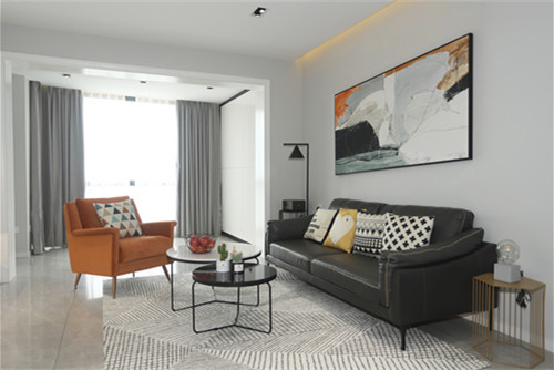 海口市寶源花園現代簡約風格三居室裝修案例