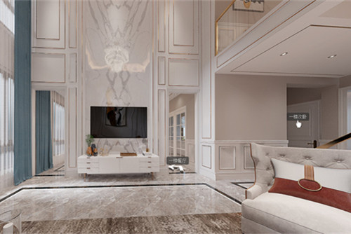 自貢市建華&middot;南湖俊景美式風格別墅裝修案例