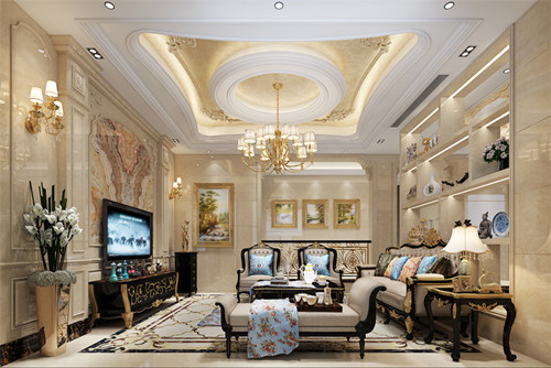 泰州市柏建小區歐式風格別墅裝修案例