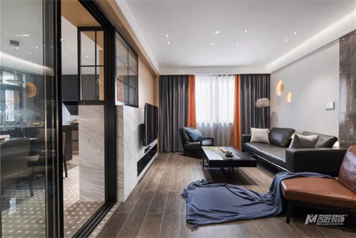 常州市中央花園現(xiàn)代簡約風格三居室裝修案例