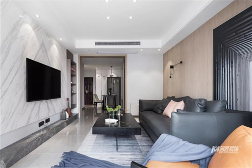 常州市御城商住樓現代簡約風格二居室裝修案例