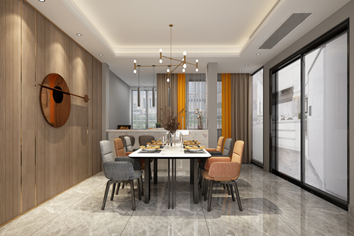 江門市錦繡香江現代風格四居室裝修案例