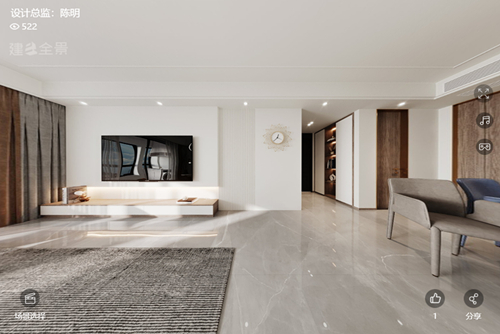 衢州市裕豐花園現代簡約風格三居室裝修案例