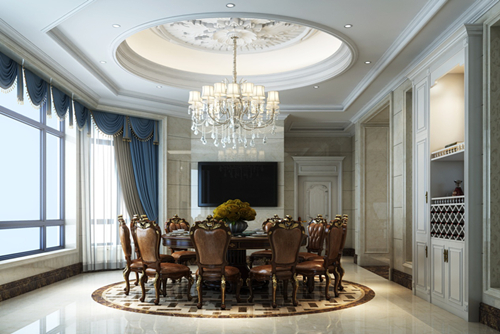 中山市健康花城歐式風格別墅裝修案例