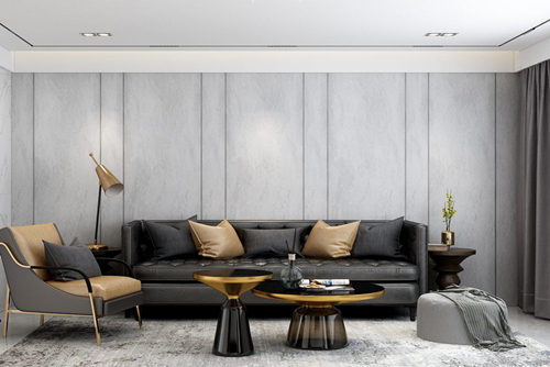 中山市敏捷紫嶺國際輕奢風(fēng)格平層裝修案例