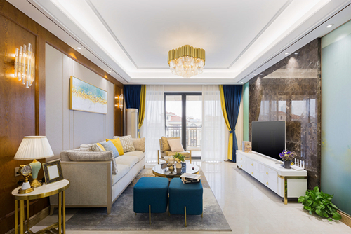 海口市海口華潤(rùn)中心現(xiàn)代簡(jiǎn)約風(fēng)格三居室裝修案例