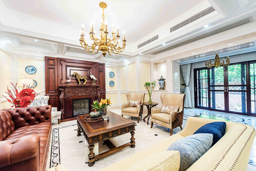 海口市成信景苑美式風格別墅裝修案例