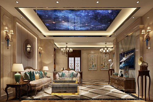 清遠市東方天城歐式風格別墅裝修案例