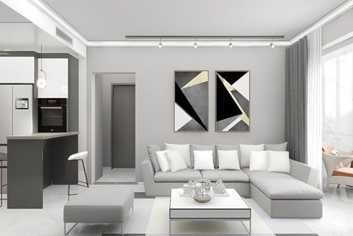 珠海市龍光玖云著現代簡約風格三居室裝修案例