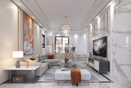 珠海市時代山湖海&middot;兼得現代風格平層裝修案例