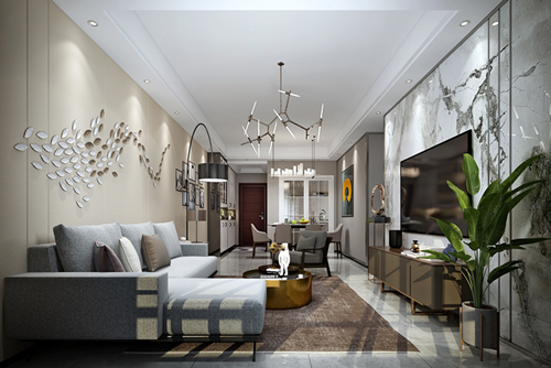 三明市白沙社區(qū)現(xiàn)代簡約風格三居室裝修案例