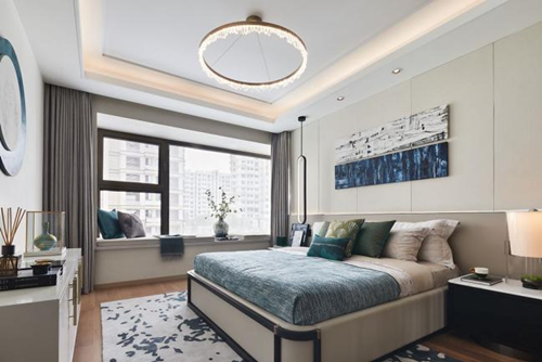 汕頭市金碧江灣新中式風格四居室裝修案例