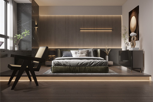 中山市福晟天地輕奢風(fēng)格三居室裝修案例