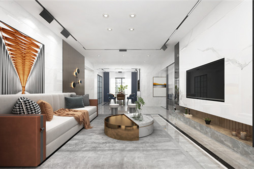 中山市悅盈新城輕奢風格五居室裝修案例