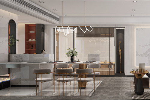 中山市越秀&middot;星匯雋庭現代簡約風格四居室裝修案例