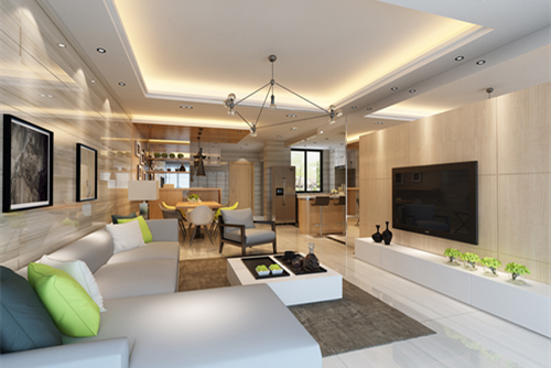 中山市保利天匯現代簡約風格三居室裝修案例