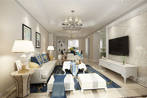 中山市麗豪花園現(xiàn)代簡約風格三居室裝修案例