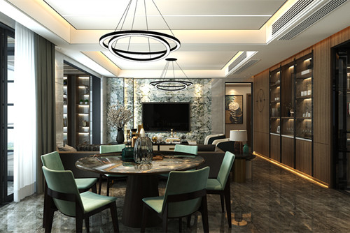 中山市越秀&middot;星匯雋庭現代簡約風格四居室裝修案例