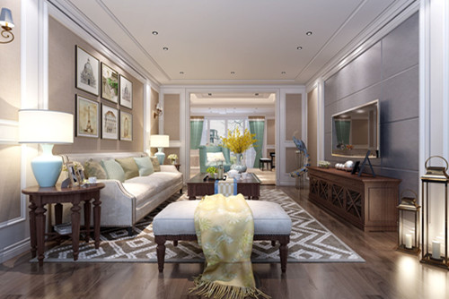 潮州市城發花園新中式風格復式裝修案例