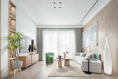 江門市名門壹號北歐風格三居室裝修案例