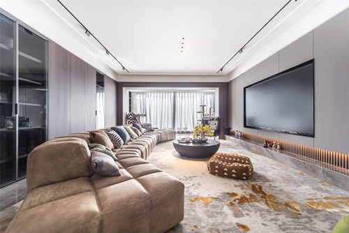 海口市港島花園輕奢風格四居室裝修案例