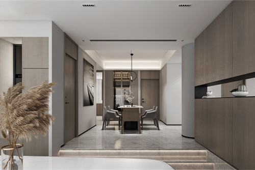 海口市南濱駿園現代簡約風格三居室裝修案例