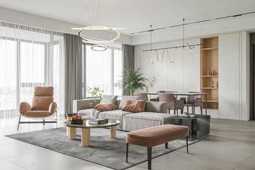 廣州市大城云山現(xiàn)代簡約風(fēng)格三居室裝修案例