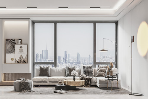 廣州市遠洋招商保利東灣現代簡約風格三居室裝修案例