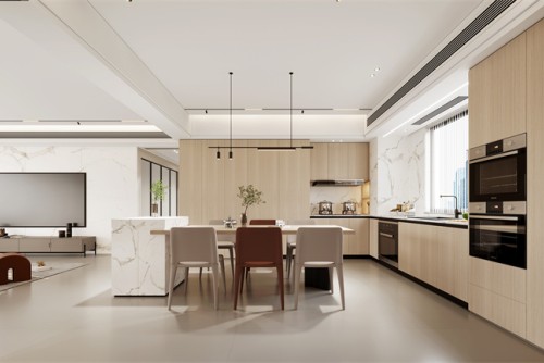 汕頭市雙悅灣現(xiàn)代風(fēng)格三居室裝修案例