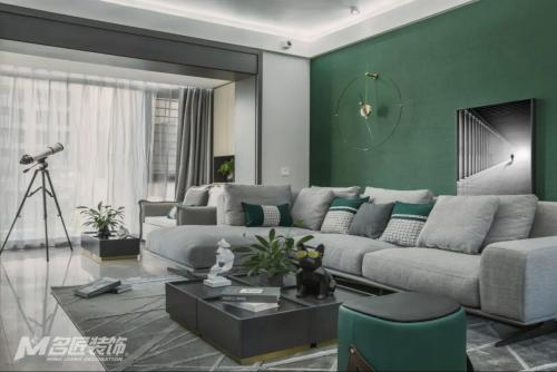 海口市碧桂園劍橋郡現代簡約風格三居室裝修案例