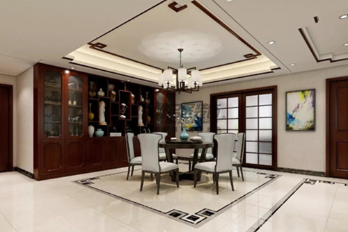 合肥市偉星瓏胤臺美式風格三居室裝修案例